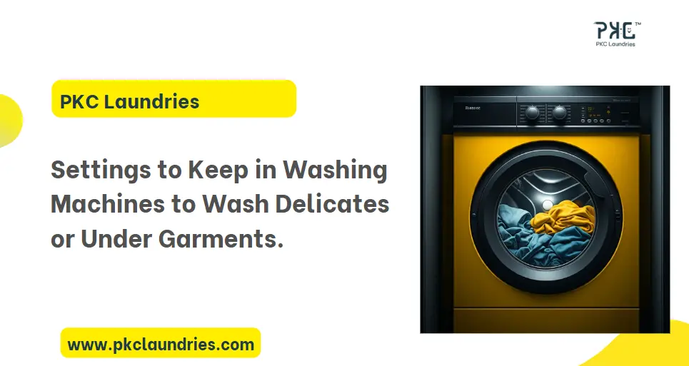 Washing machine settings for clothes